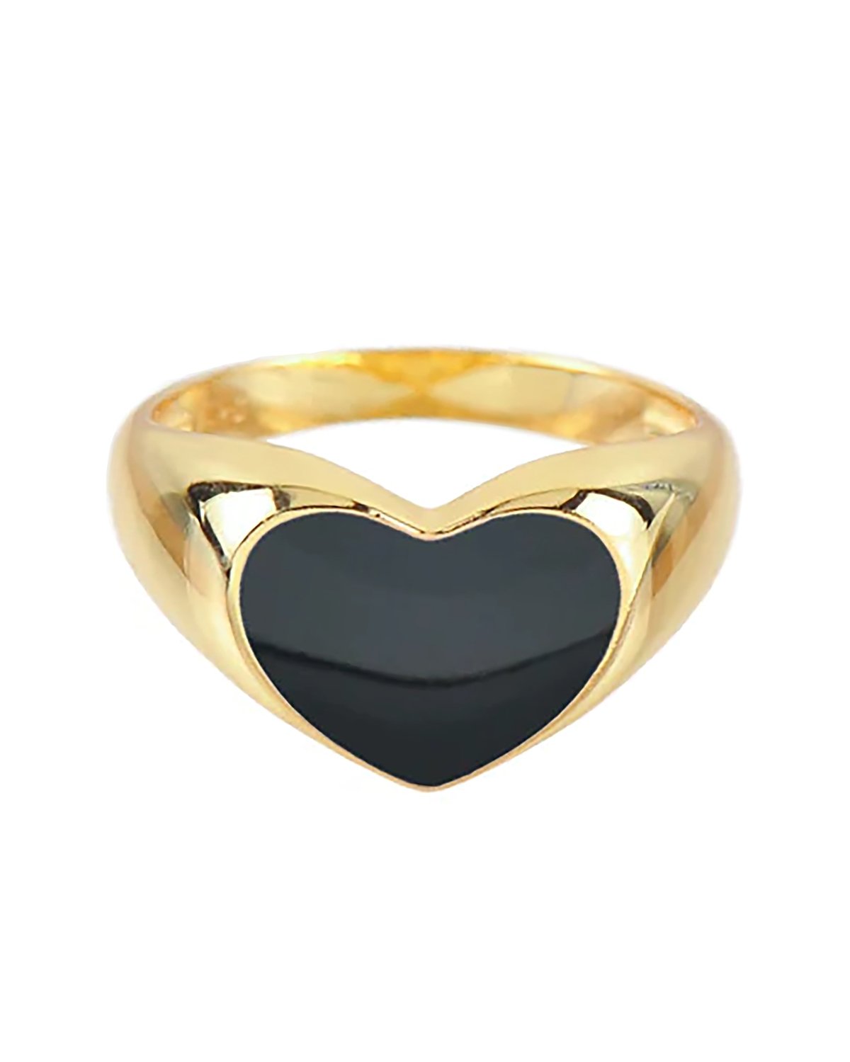 Black Heart Signet Or