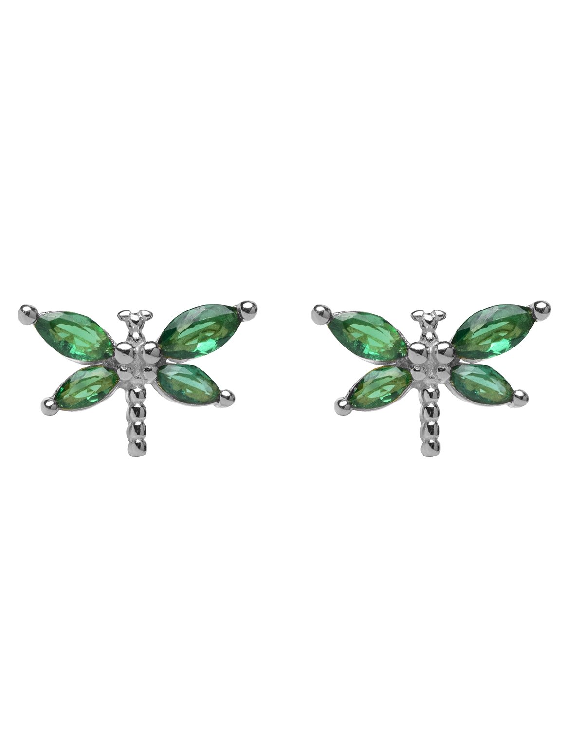 Green Dragonfly silver