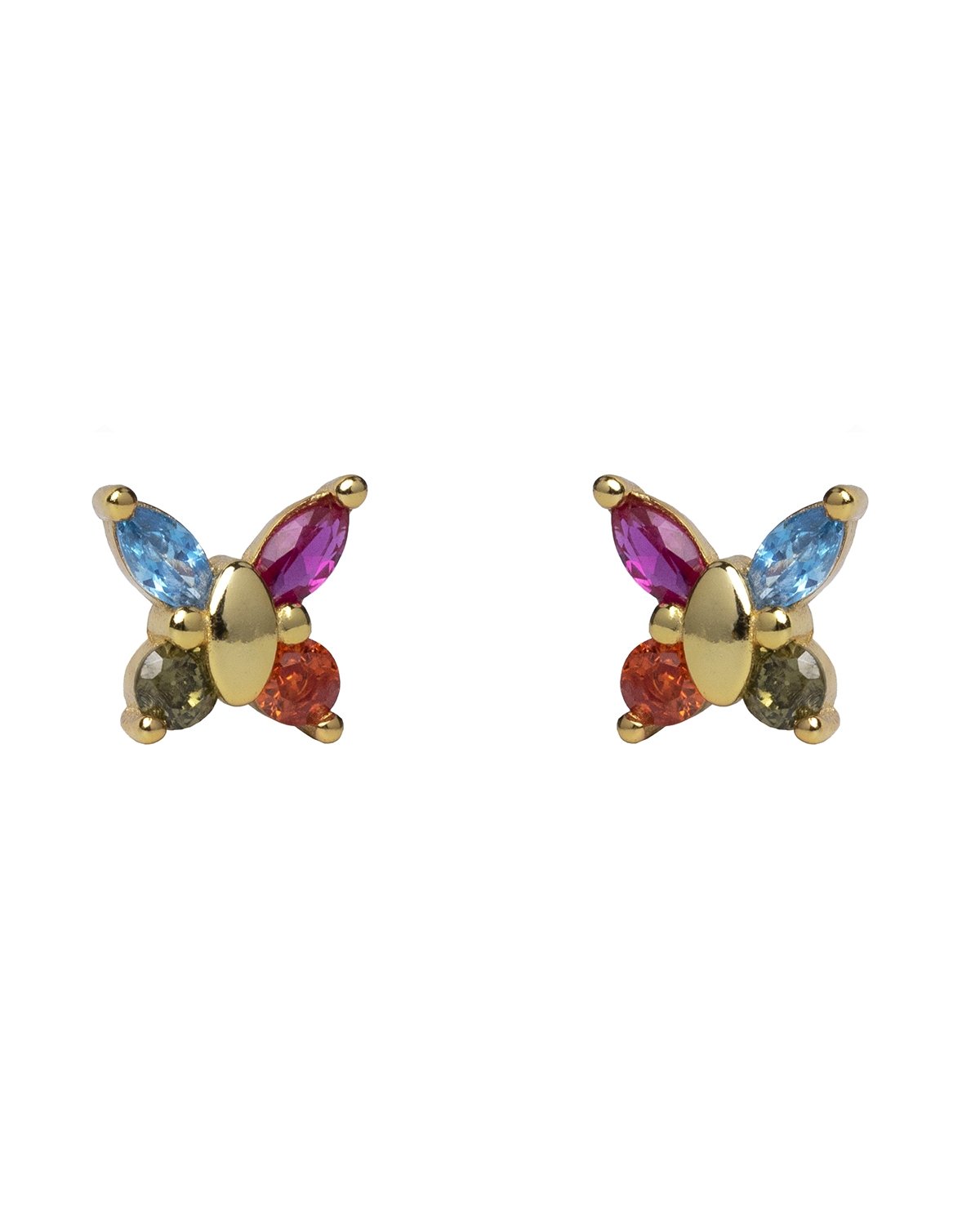 Multicolor butterfly gold