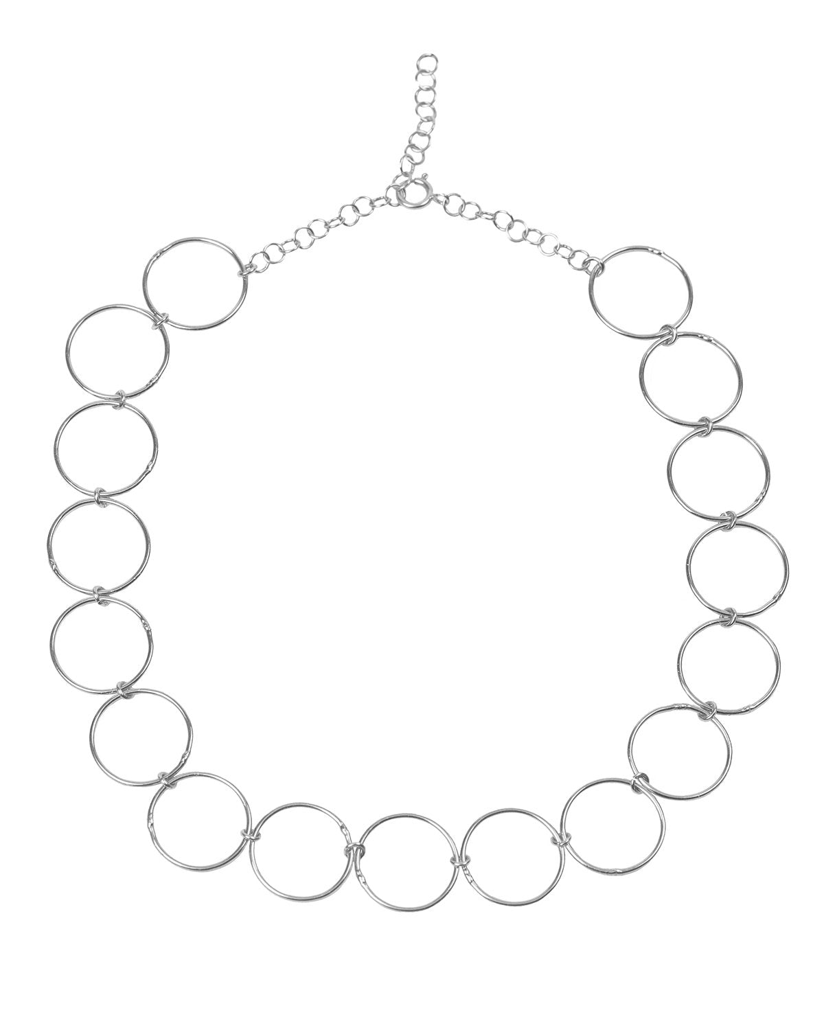 Small circles choker silber