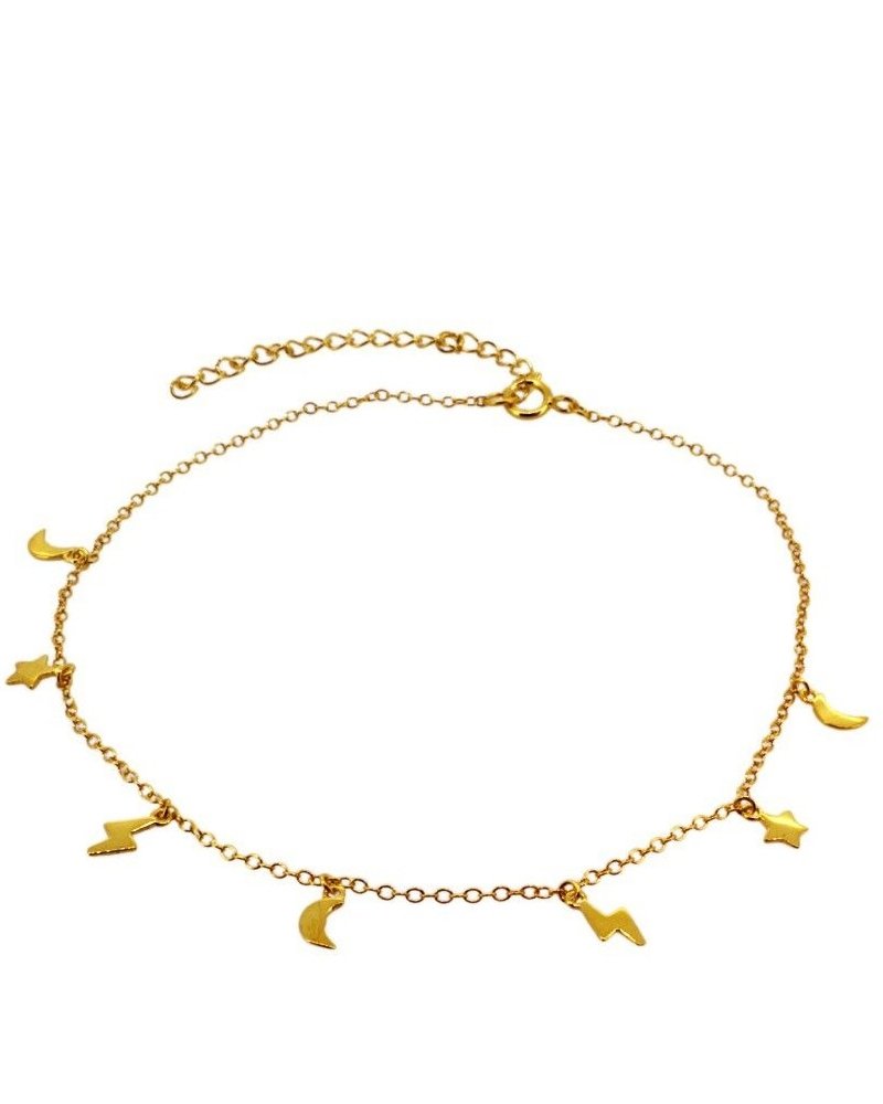 Moonrise anklet gold