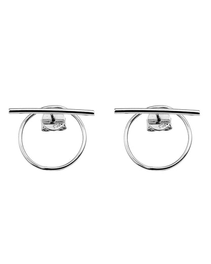 Bar ear jacket silver