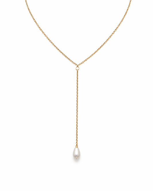 Alba Pearl Necklace Gold