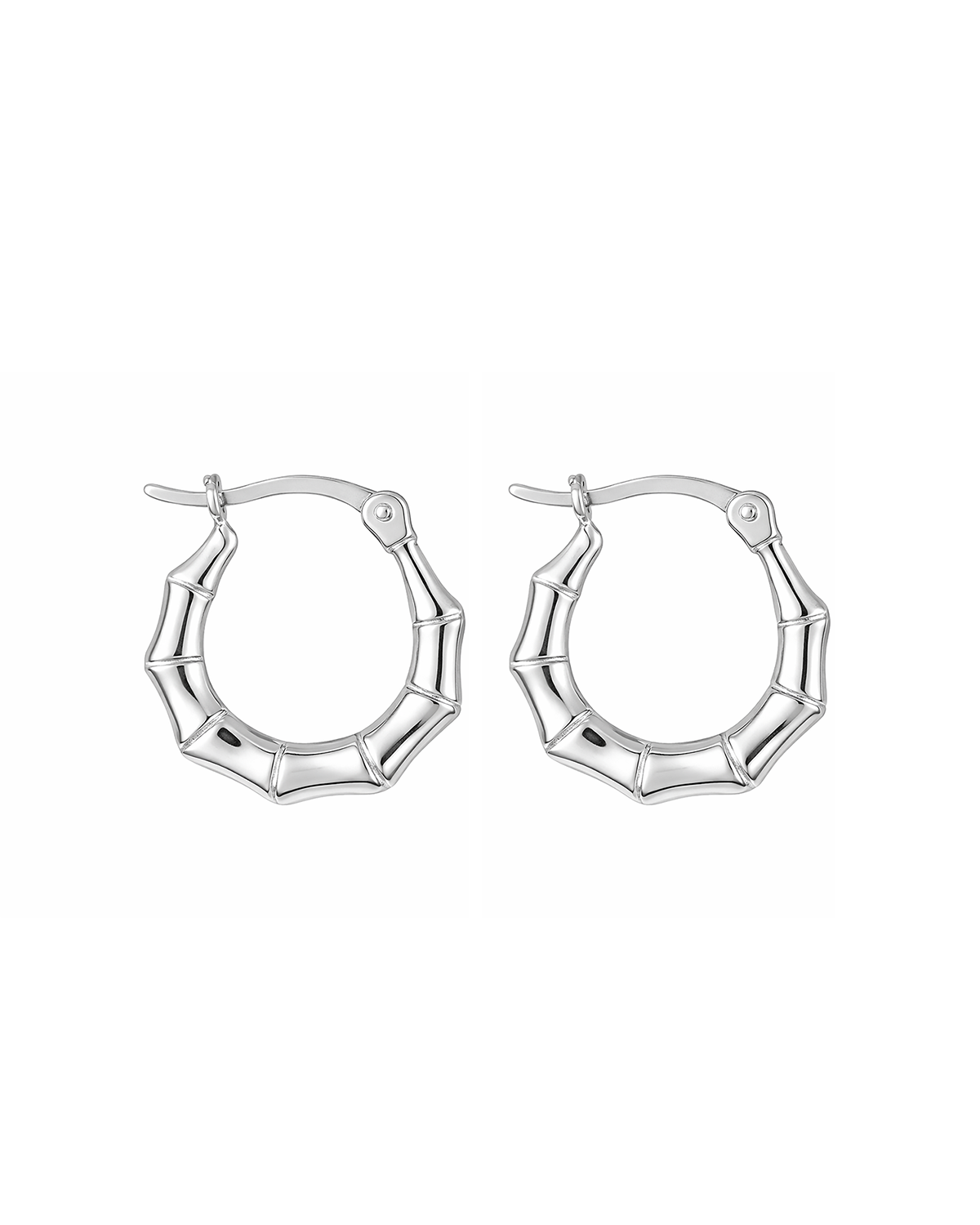 Bamboo Hoops Silver