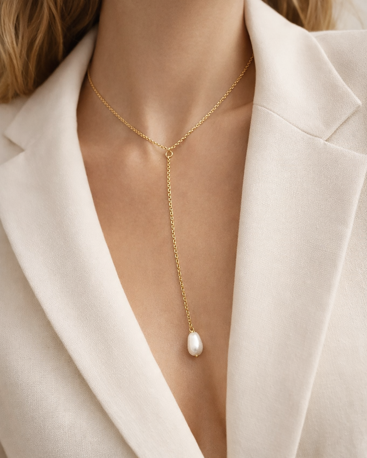 Alba Pearl Necklace Or
