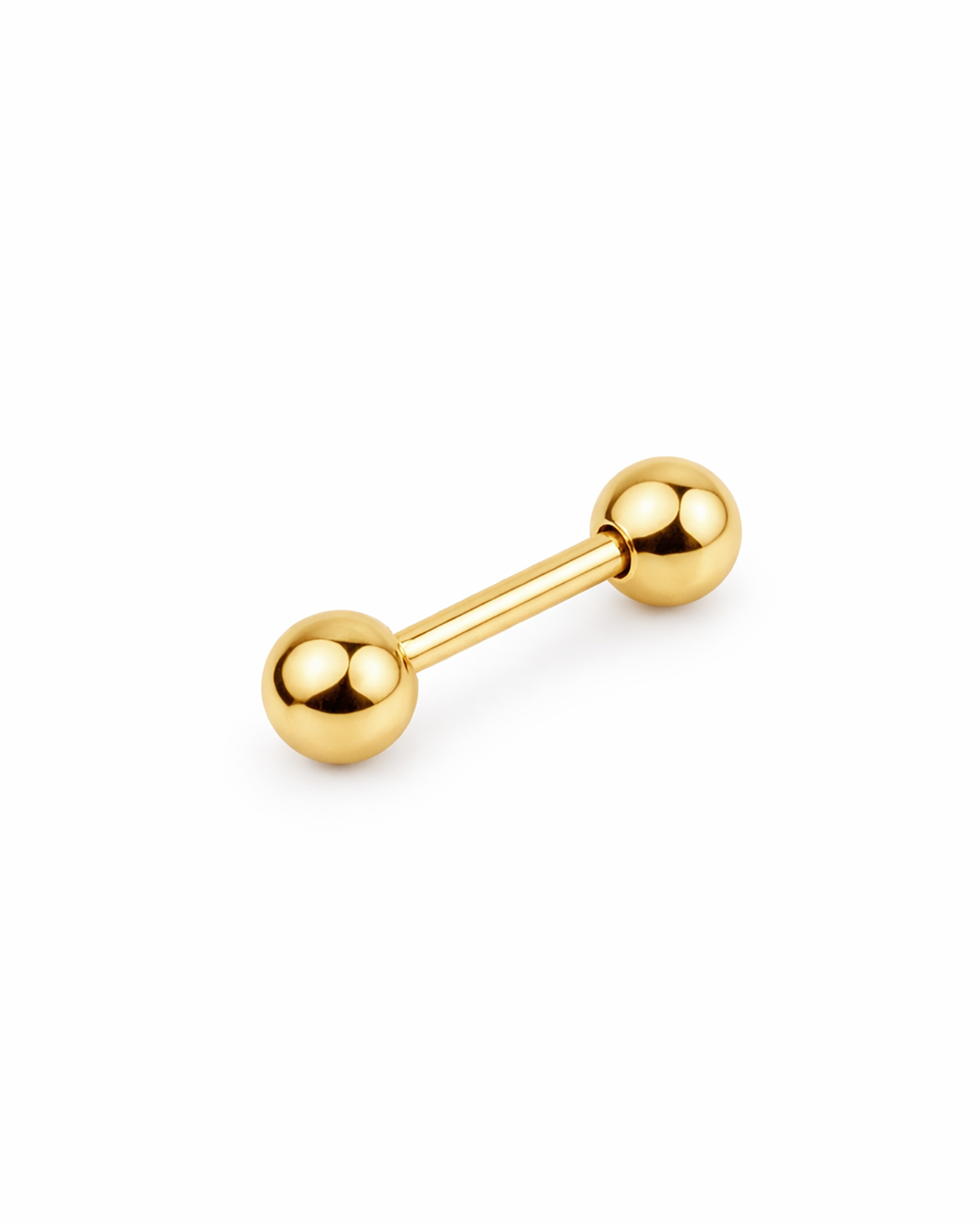 Ball piercing gold