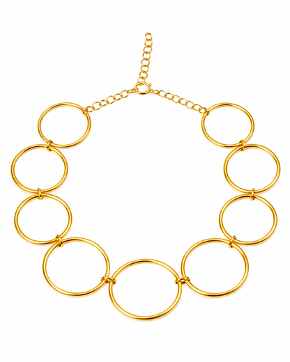 Big Circles Choker gold