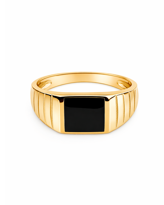 Clock black gold