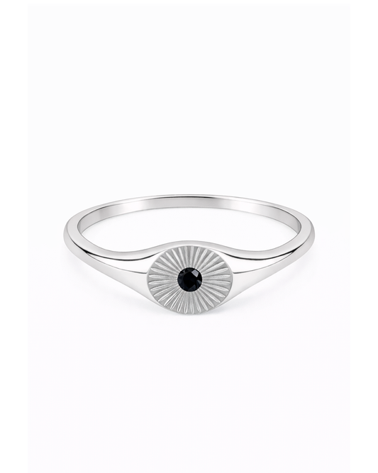 Black Sunburst Silber