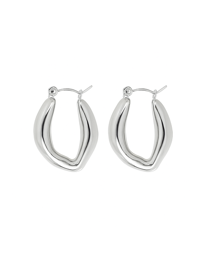 Celine Hoops Silver
