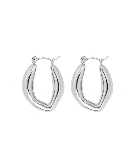 Celine Hoops Silver
