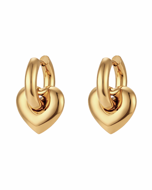 Chunky heart gold