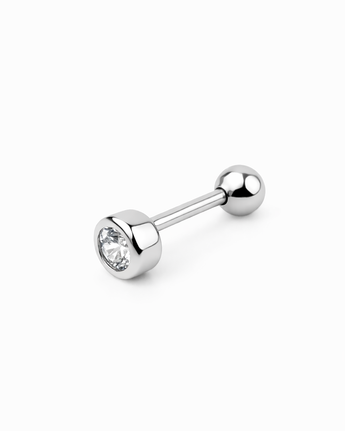 Cz piercing silver 