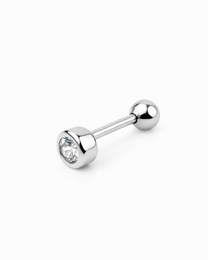 Cz piercing silver 