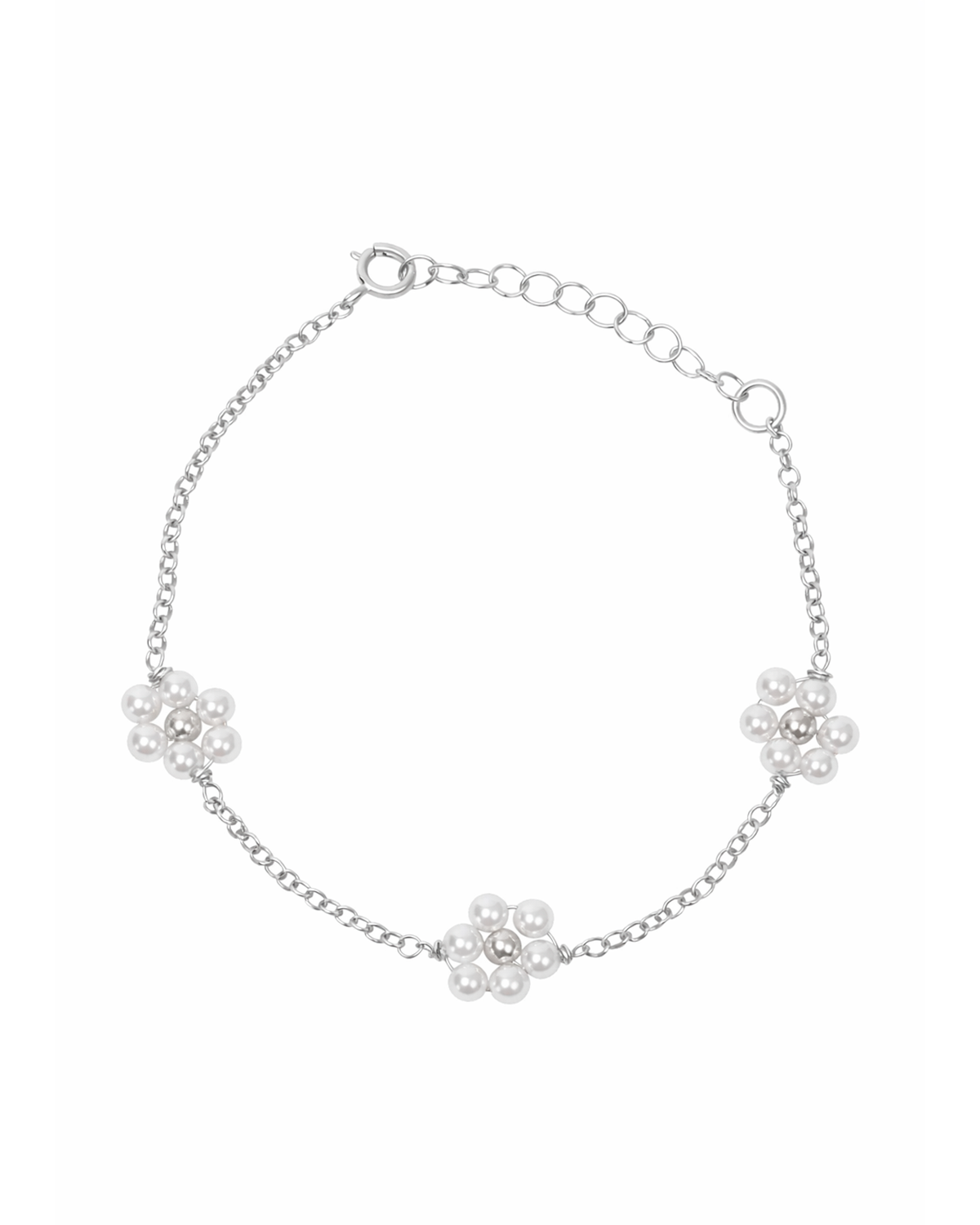 Daisy silver bracelet