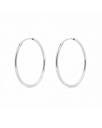 Endless hoops silver