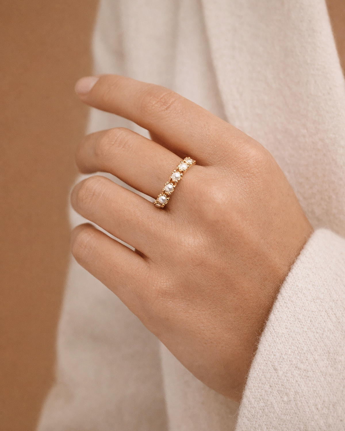Five Pearls Ring Or