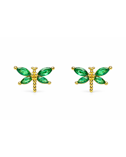 Green Dragonfly gold