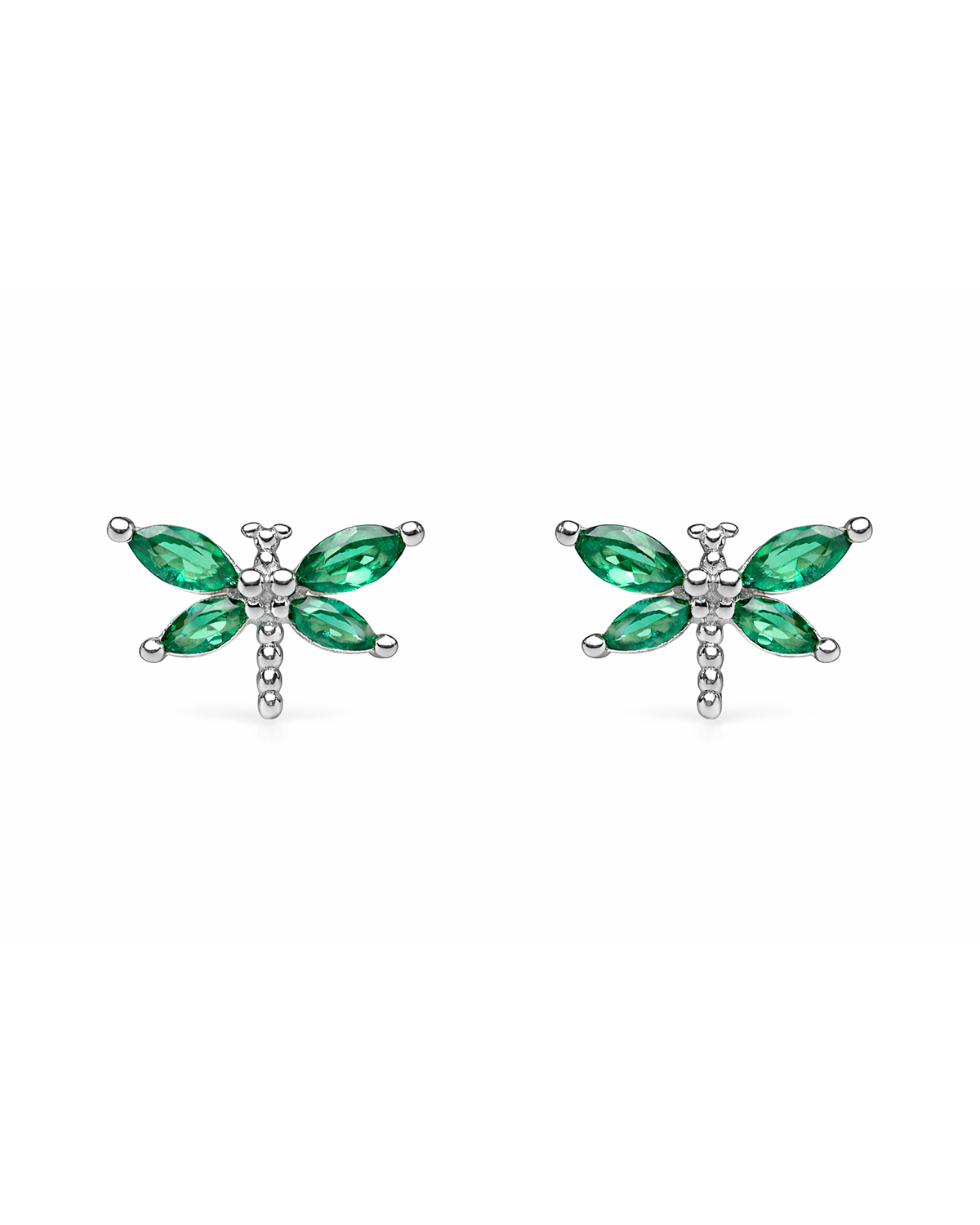 Green Dragonfly silver