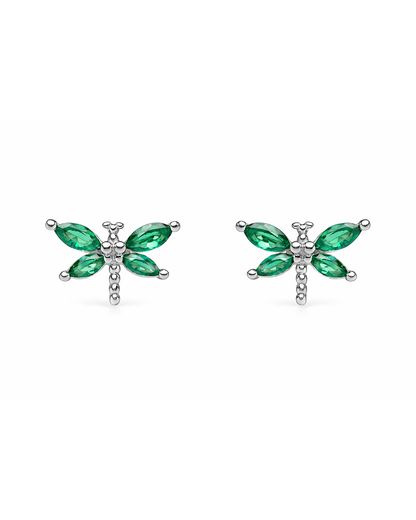 Green Dragonfly silver
