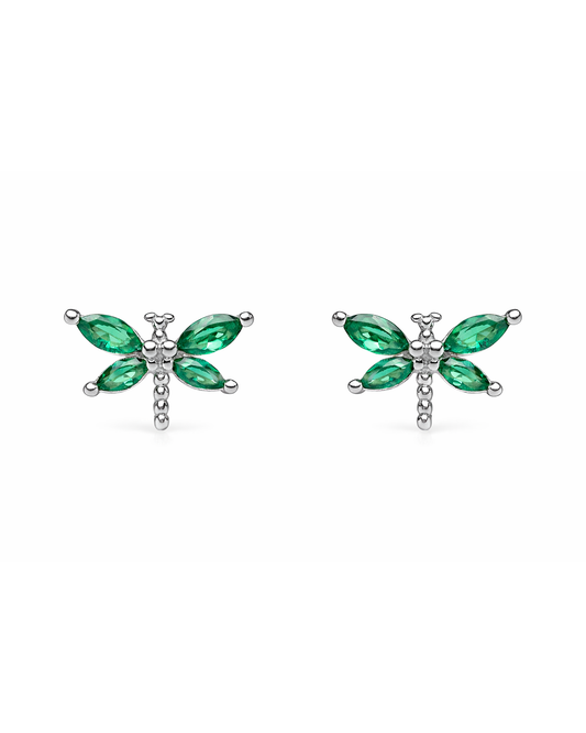 Green Dragonfly silver