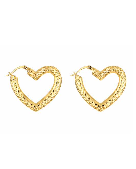 Heart Hoops Gold