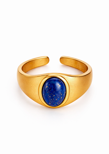 Lapis Lazuli Gold Ring