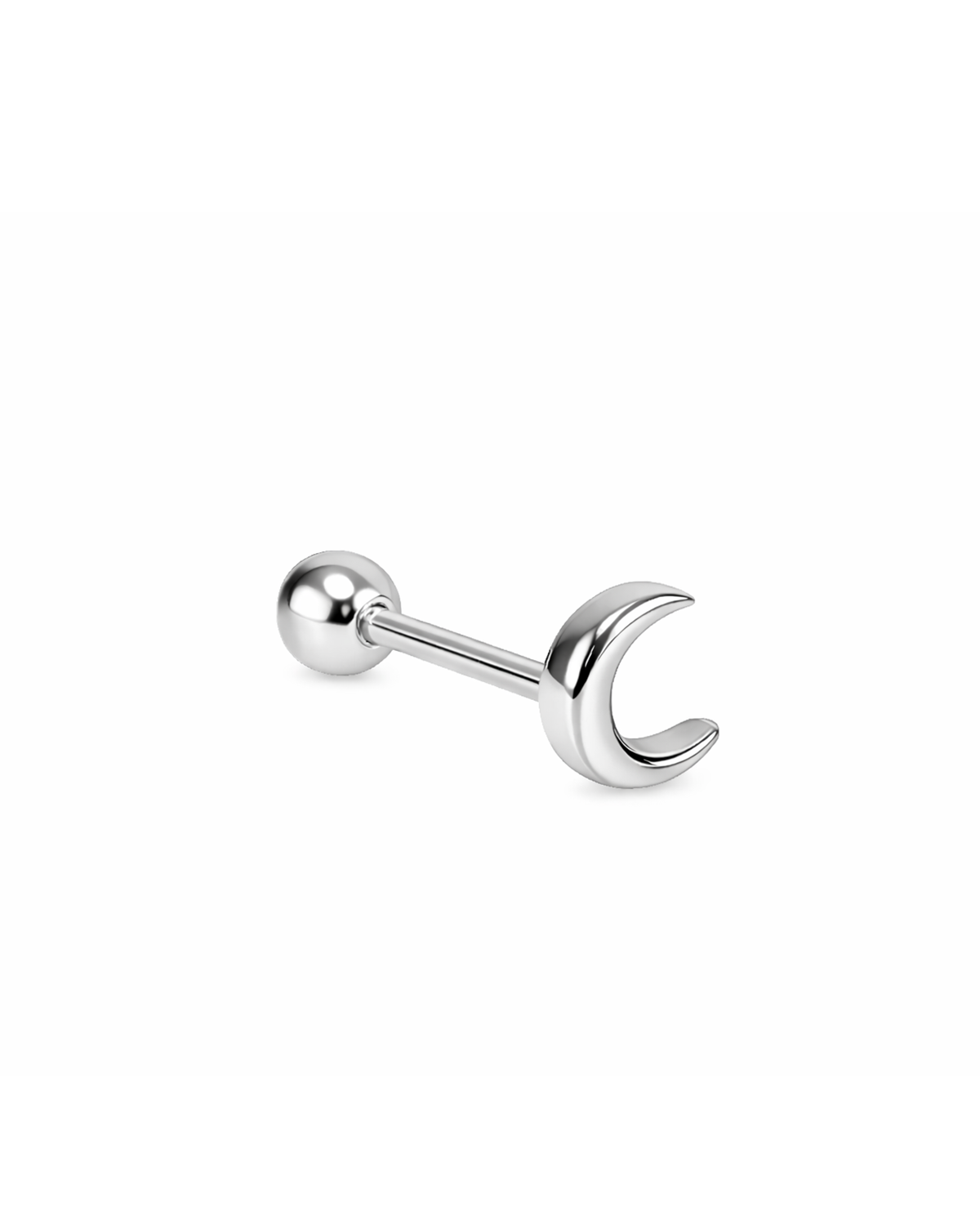 Moon piercing silver