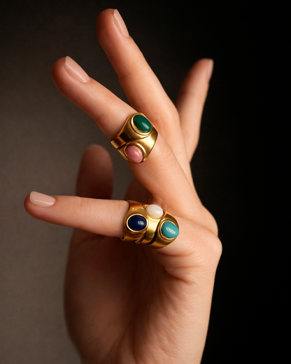 Lapis Lazuli Gold Ring