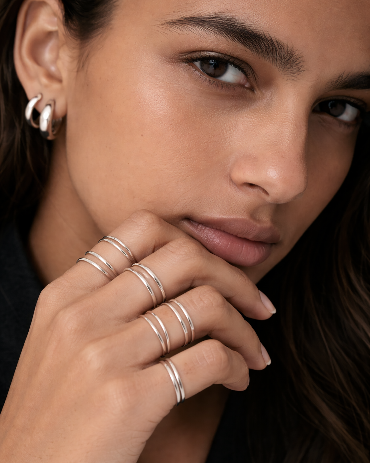 Thin Band Ring Silver