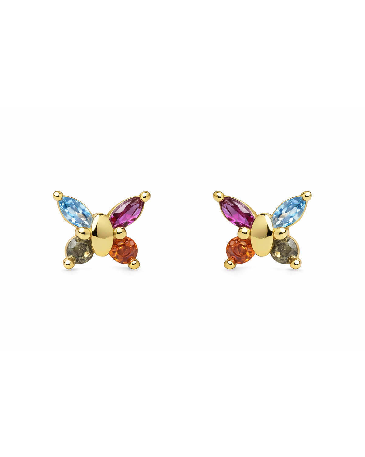 Multicolor butterfly gold