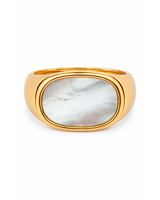 Nacre signet gold