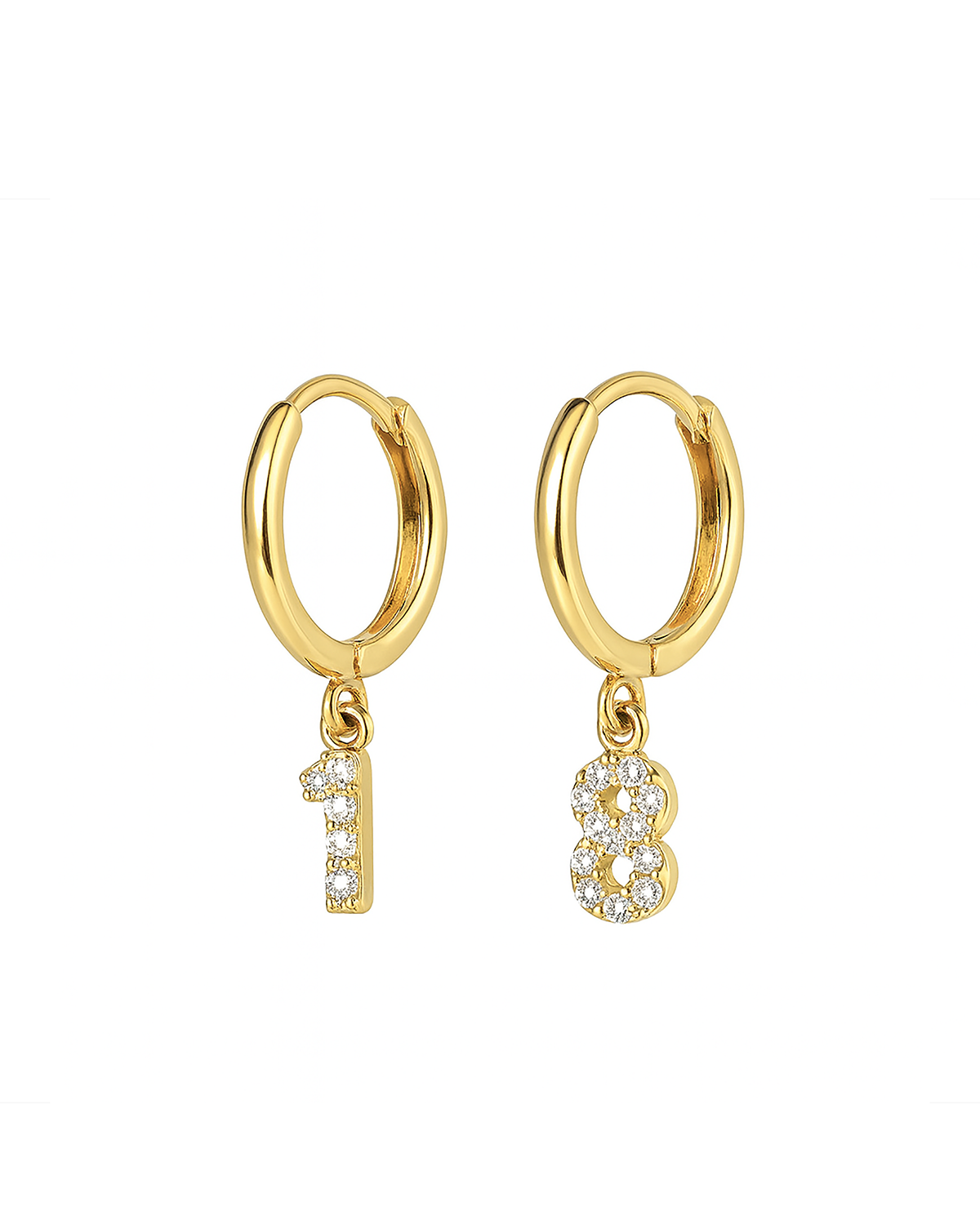 Number Hoop Gold