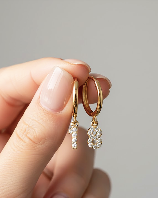 Number Hoop Gold