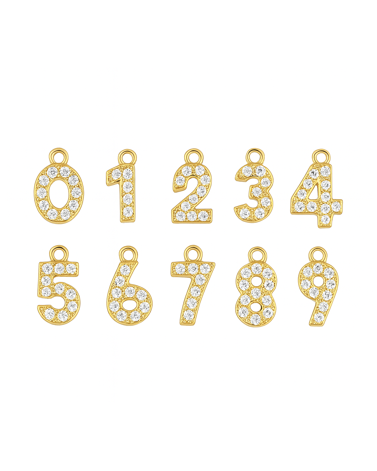 Number Hoop Gold