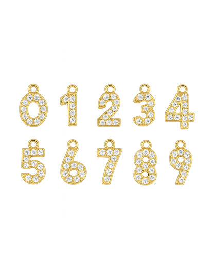 Number Hoop Gold