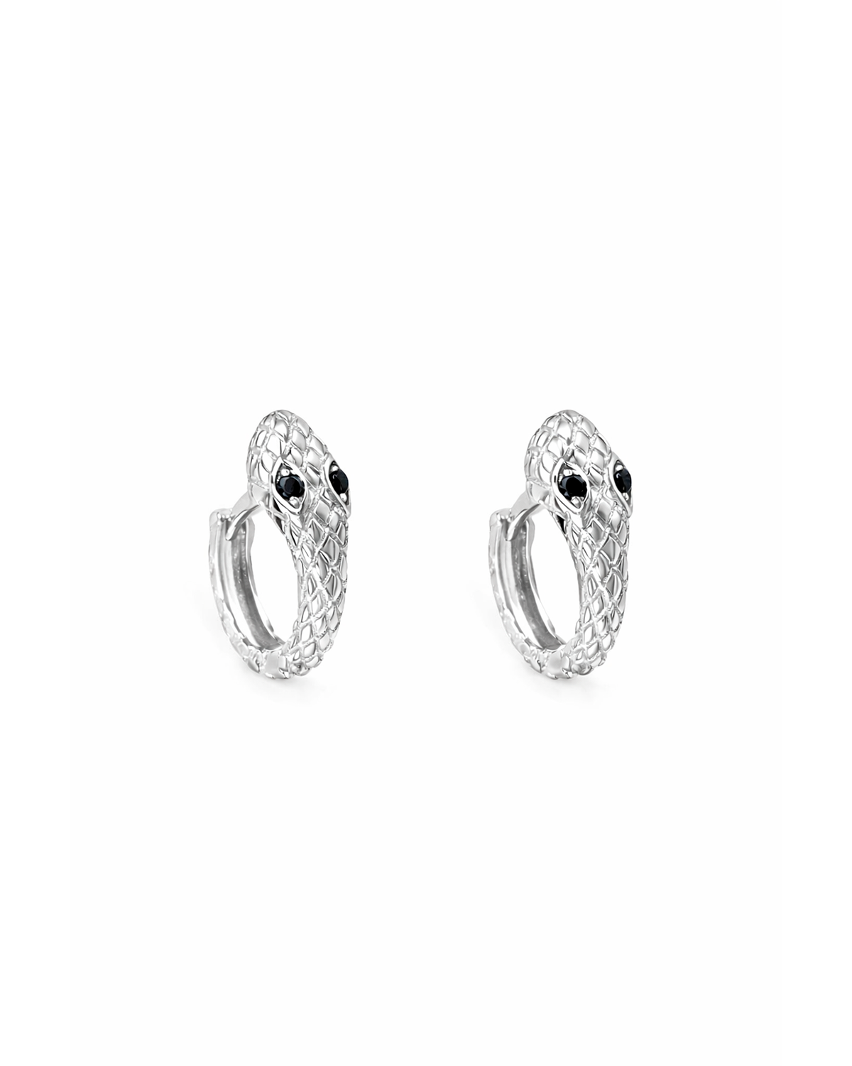 Ophidia silver hoops