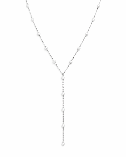 Pearl Lariat Argent