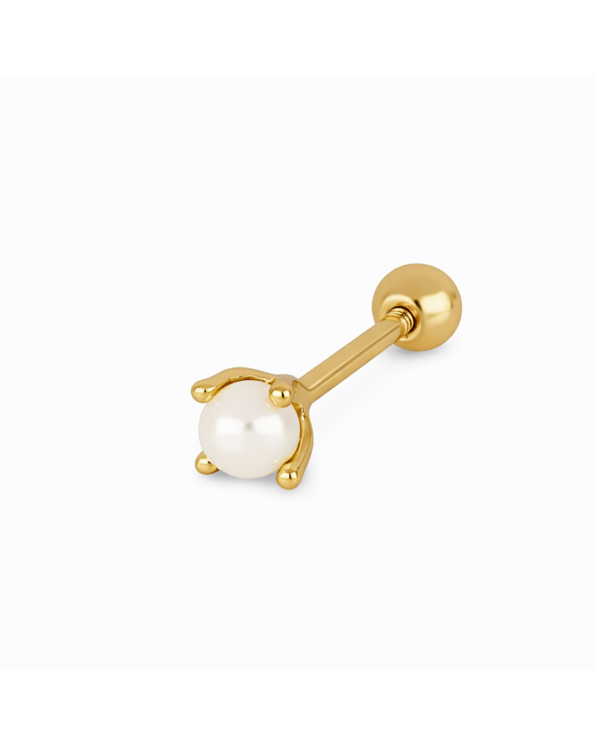 Pearl piercing gold