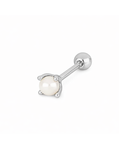 Pearl piercing silver