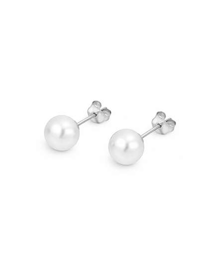 Pearl Studs Silver