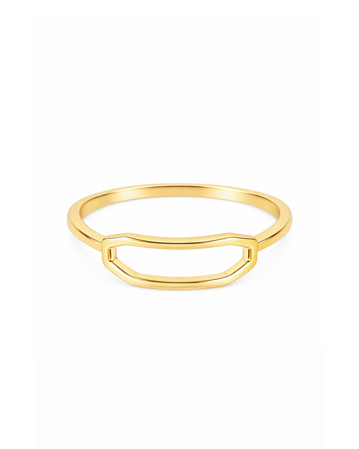 Polygon gold ring