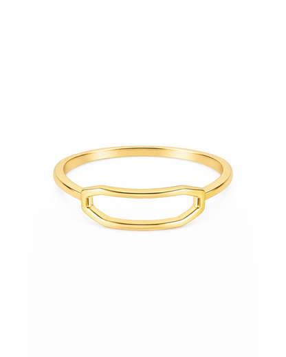 Polygon gold ring