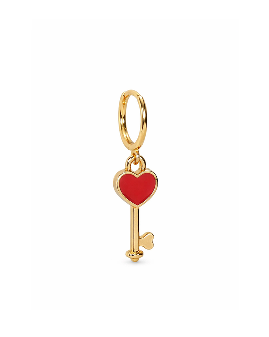 Red keyheart gold