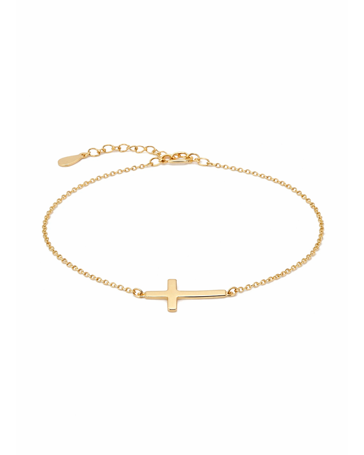 Sideways cross gold