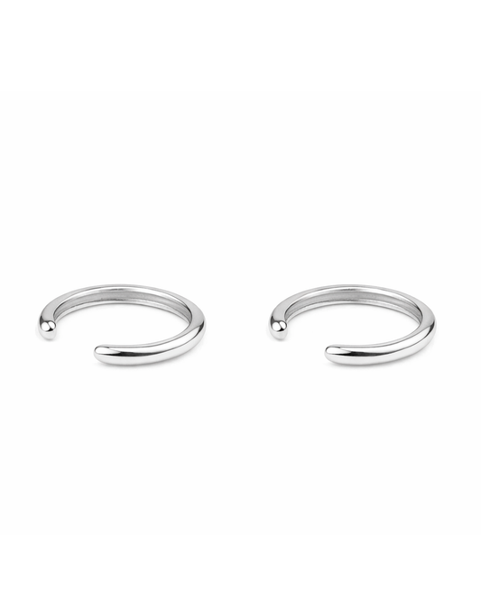 Simple Ear Cuff silber