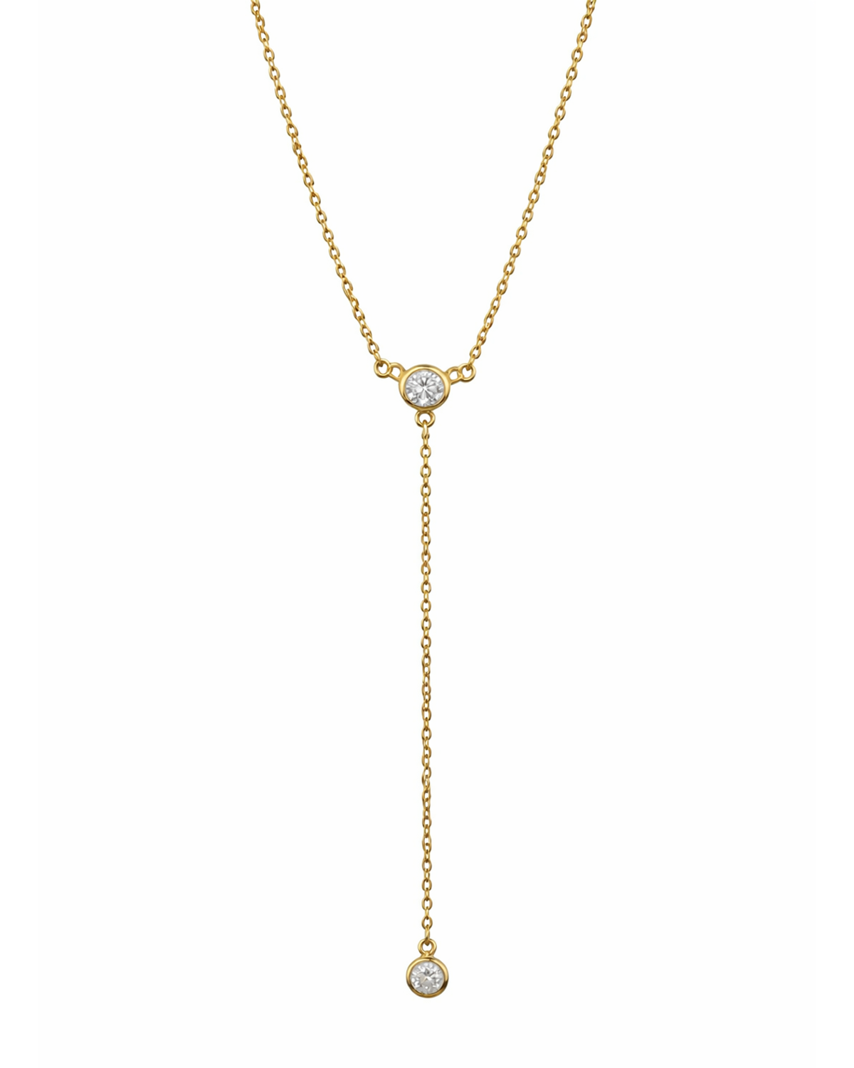Simple Lariat Gold