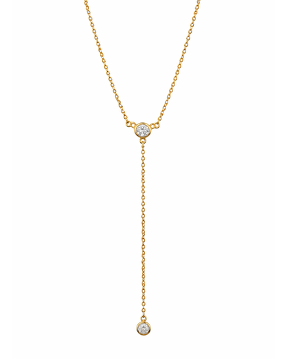 Simple Lariat Gold
