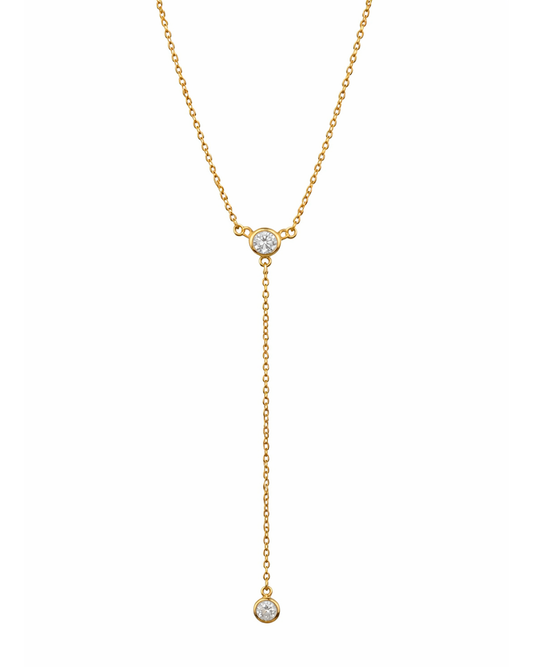 Simple Lariat Gold