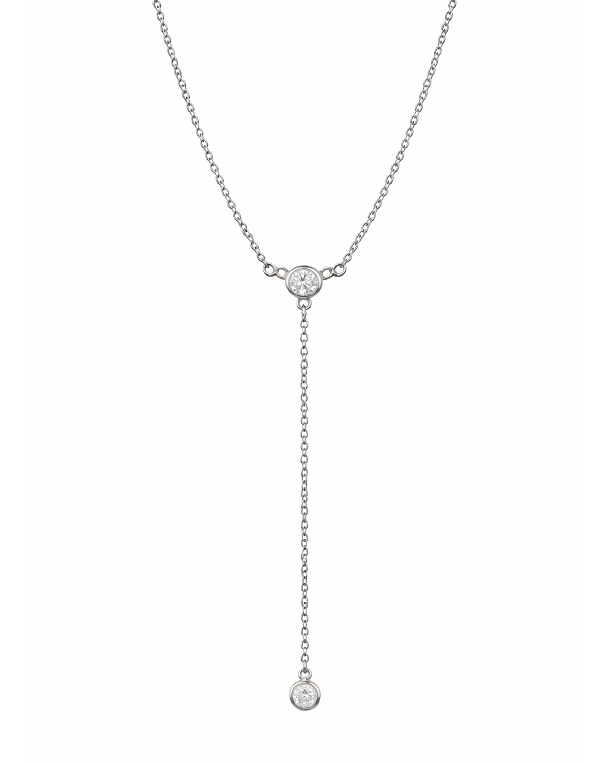 Simple Lariat Silber